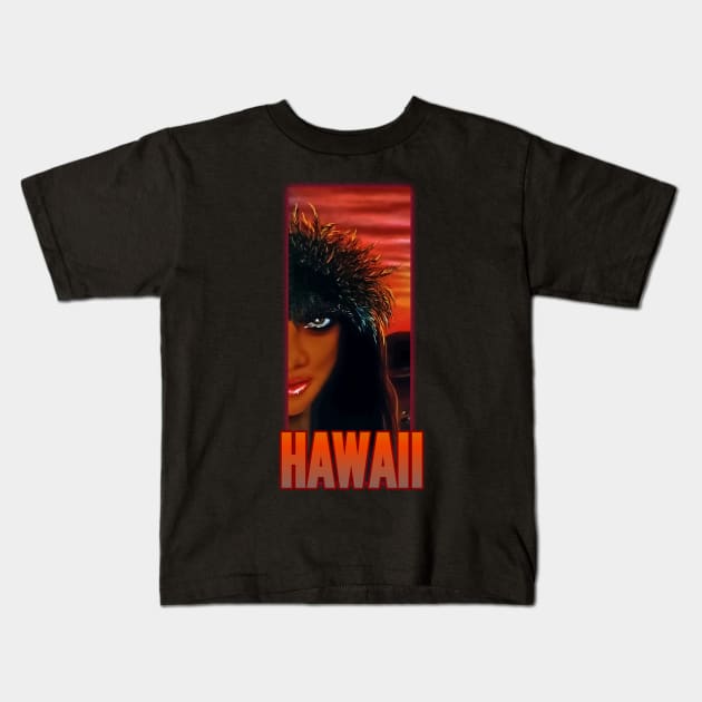 Hawaiian t-shirt designs Kids T-Shirt by Coreoceanart